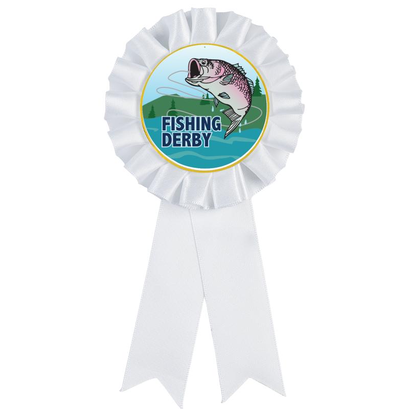 WHITE MYLAR ROSETTES