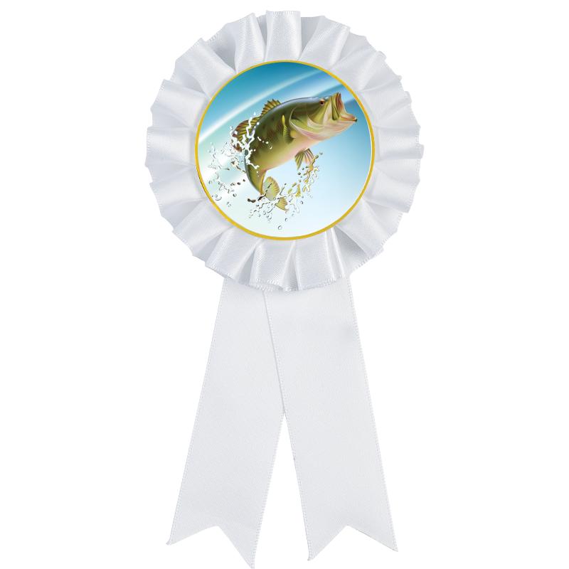 WHITE MYLAR ROSETTES