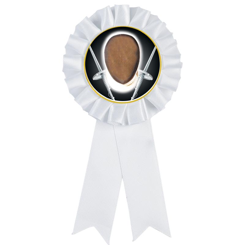 WHITE MYLAR ROSETTES