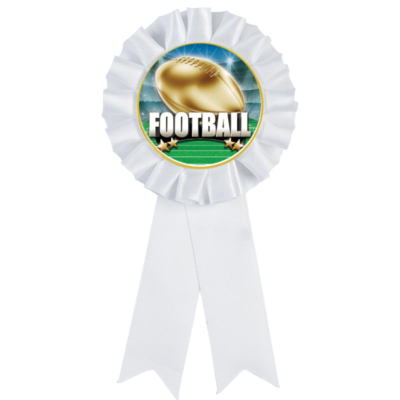 WHITE MYLAR ROSETTES