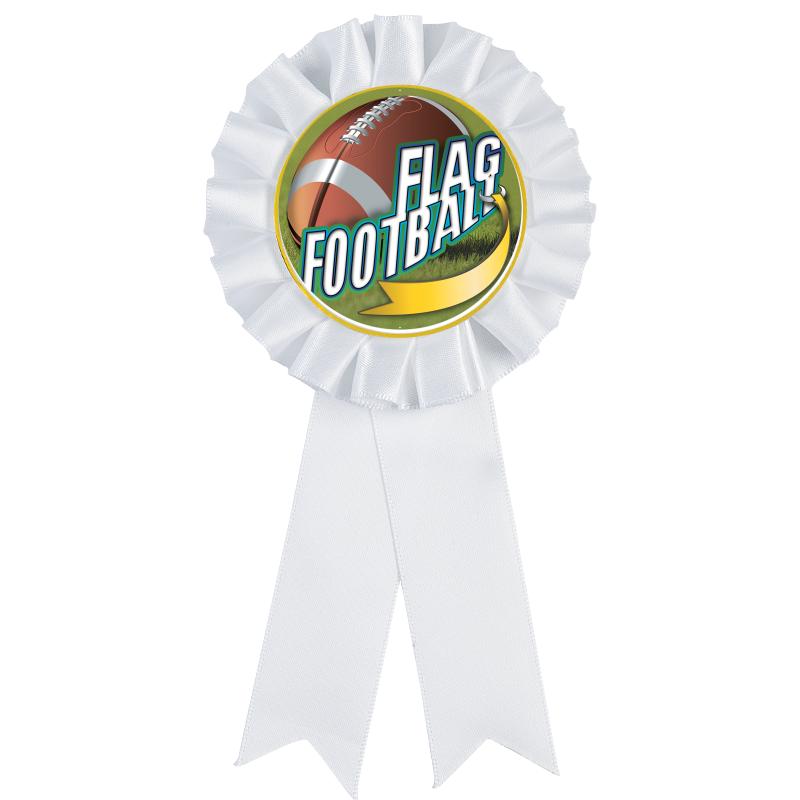 WHITE MYLAR ROSETTES