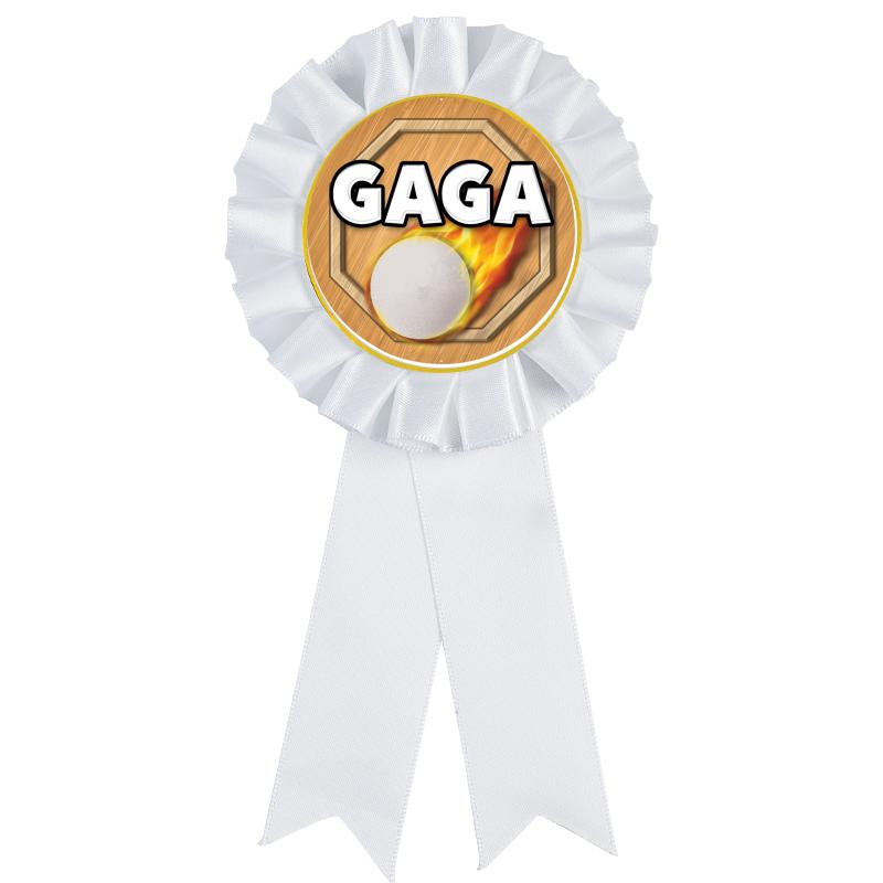 WHITE MYLAR ROSETTES