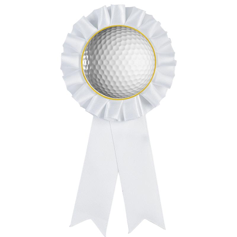 WHITE MYLAR ROSETTES
