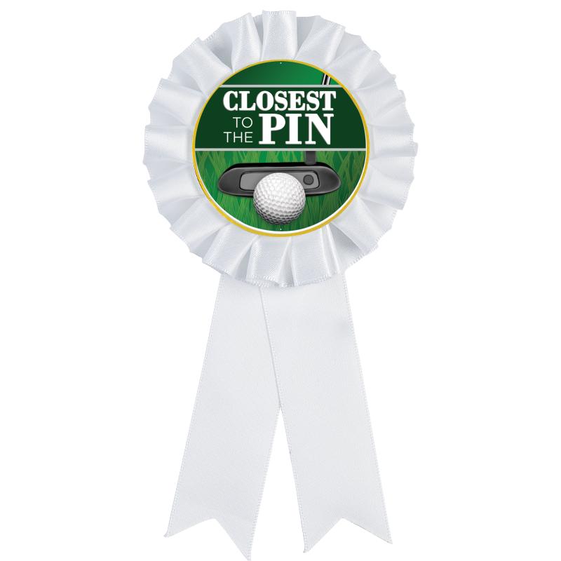 WHITE MYLAR ROSETTES