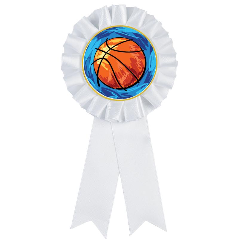 WHITE MYLAR ROSETTES