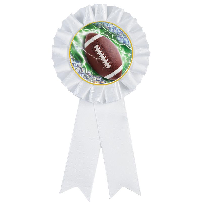 WHITE MYLAR ROSETTES