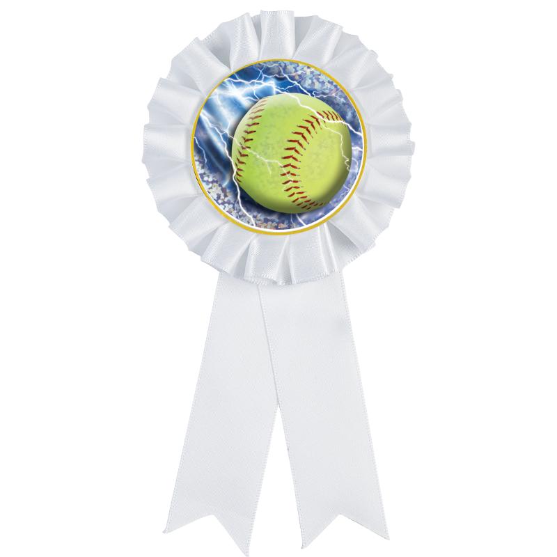 WHITE MYLAR ROSETTES