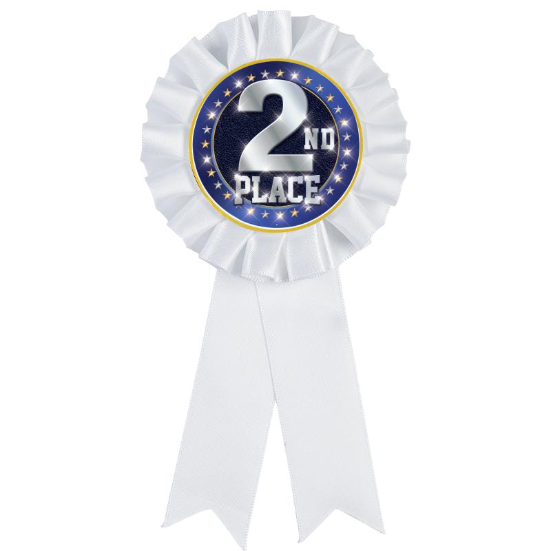 WHITE MYLAR ROSETTES