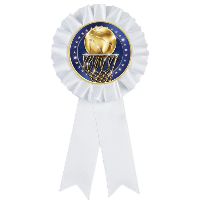 WHITE MYLAR ROSETTES