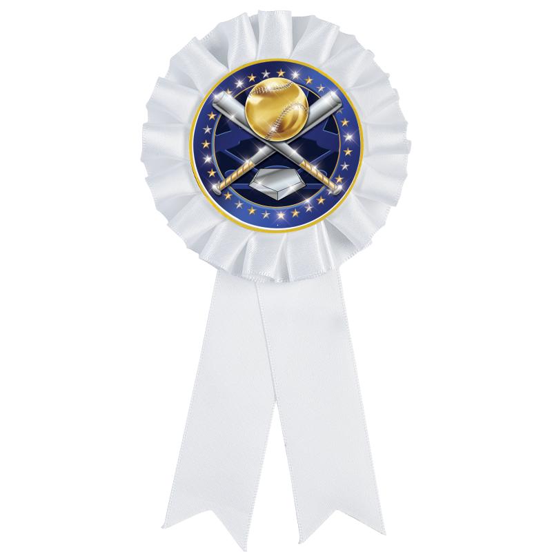 WHITE MYLAR ROSETTES