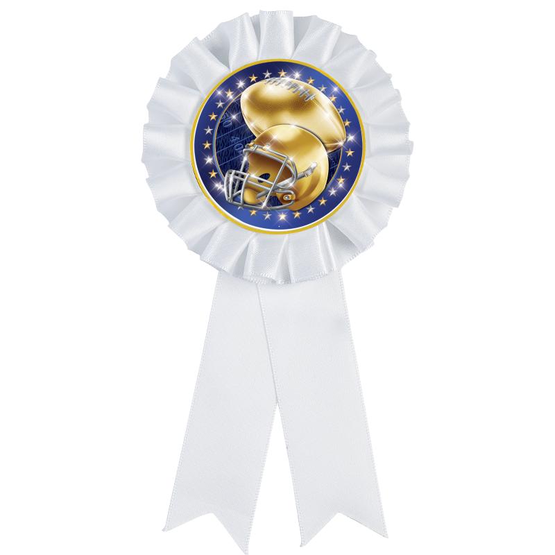 WHITE MYLAR ROSETTES