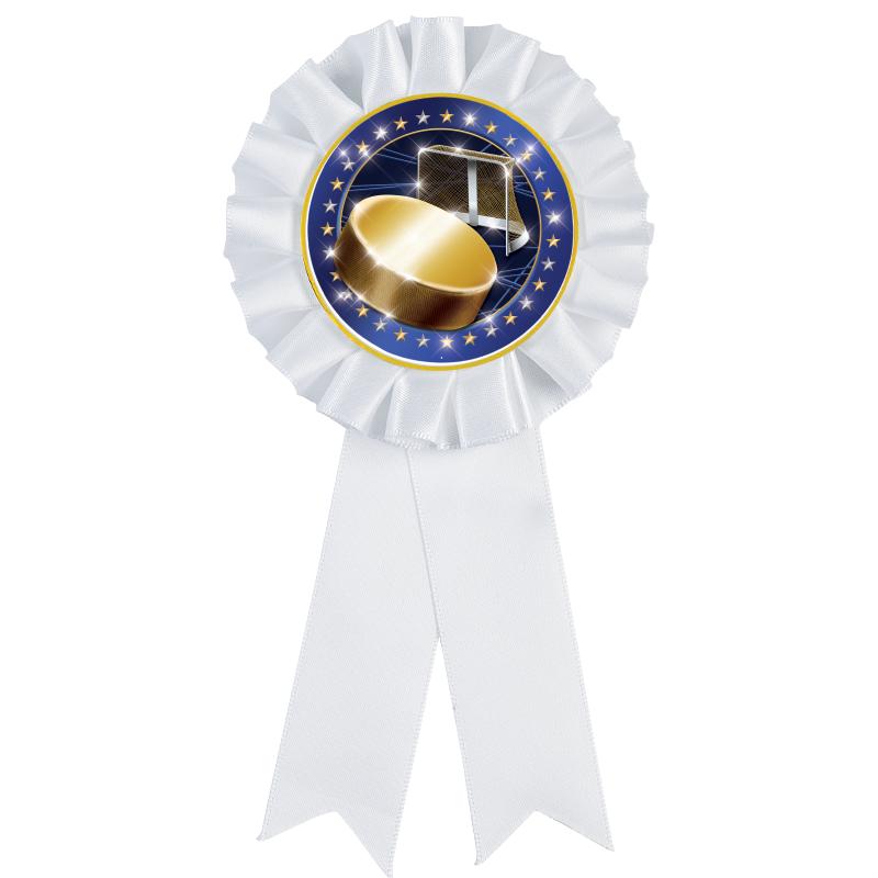 WHITE MYLAR ROSETTES