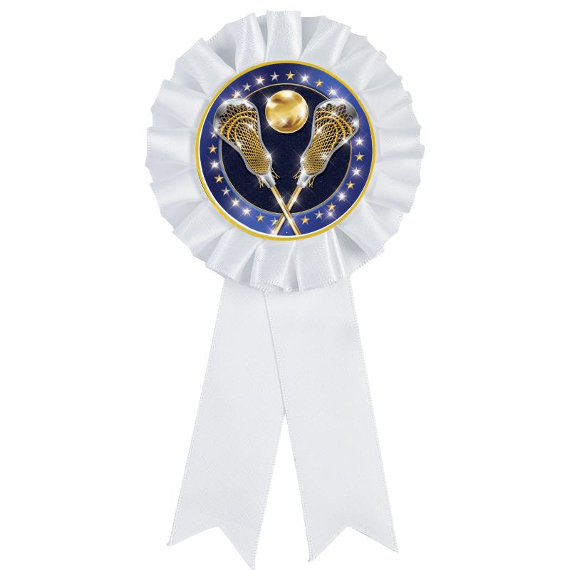 WHITE MYLAR ROSETTES