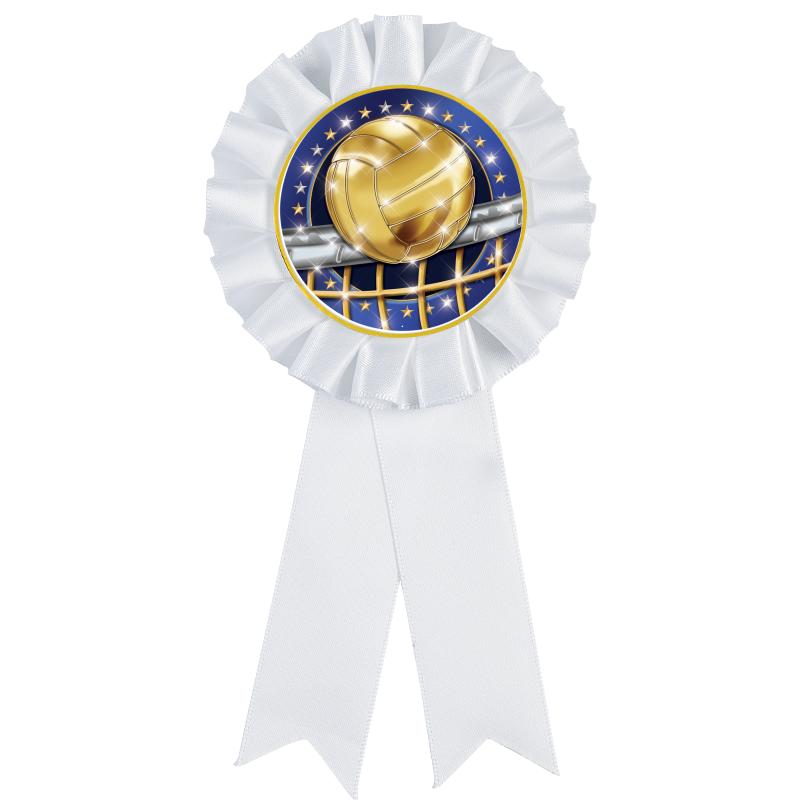 WHITE MYLAR ROSETTES