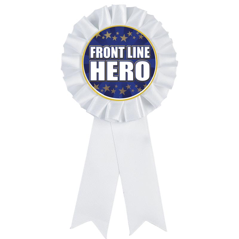 WHITE MYLAR ROSETTES