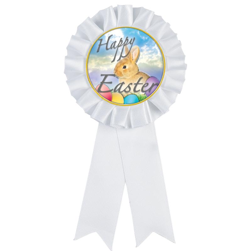 WHITE MYLAR ROSETTES