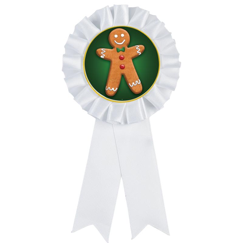 WHITE MYLAR ROSETTES