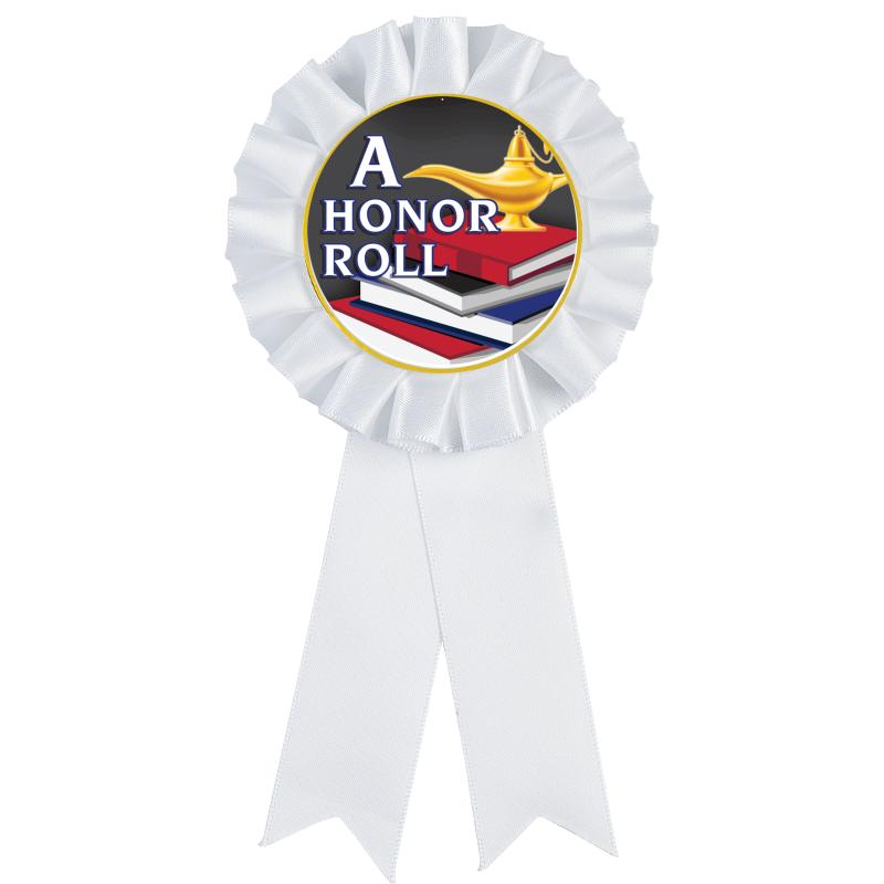 WHITE MYLAR ROSETTES