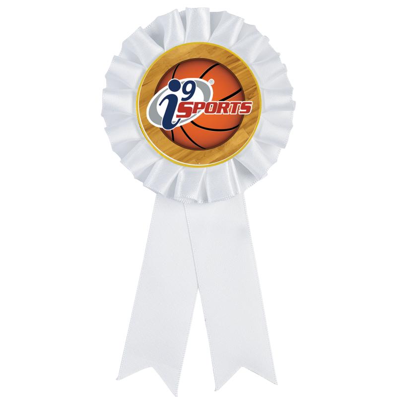 WHITE MYLAR ROSETTES