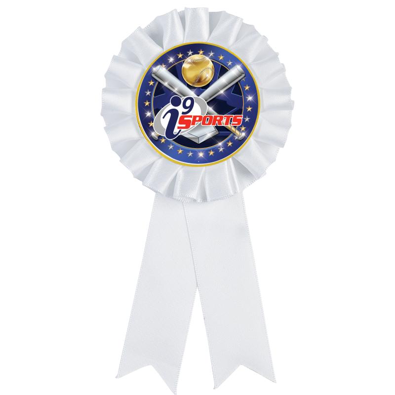 WHITE MYLAR ROSETTES