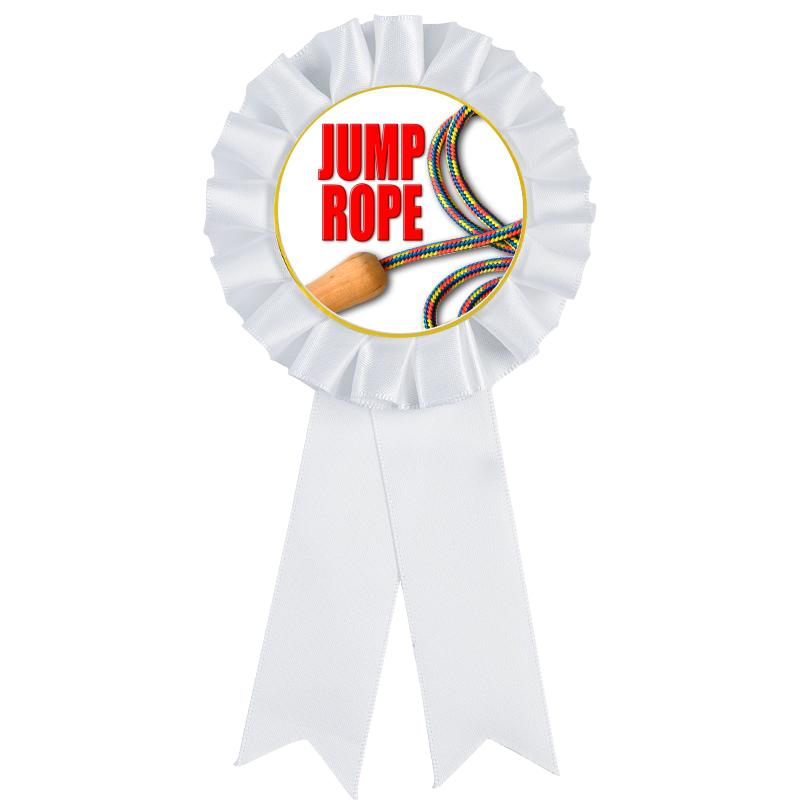 WHITE MYLAR ROSETTES