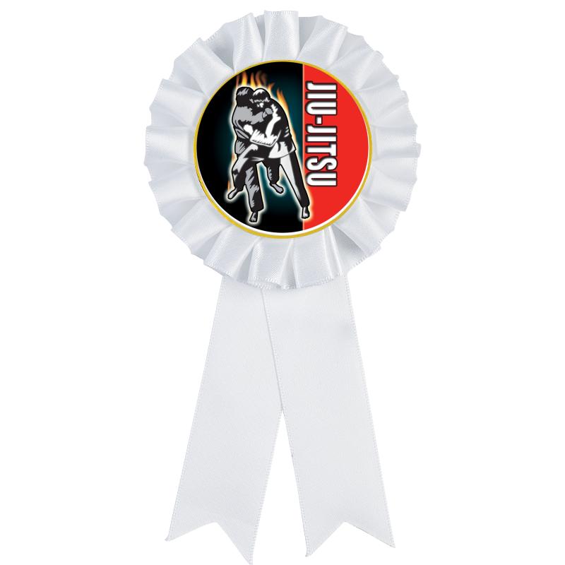 WHITE MYLAR ROSETTES