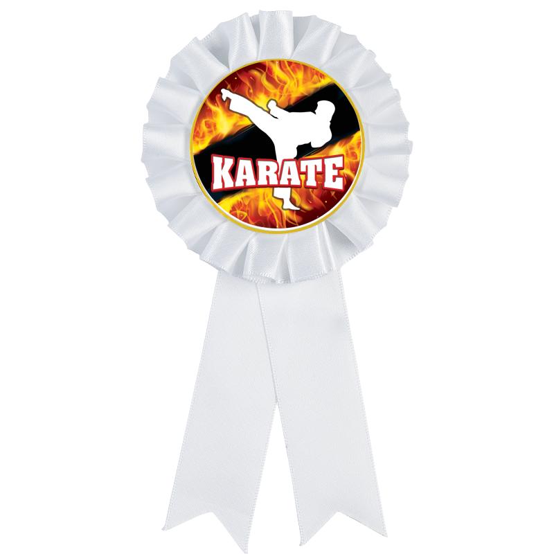 WHITE MYLAR ROSETTES