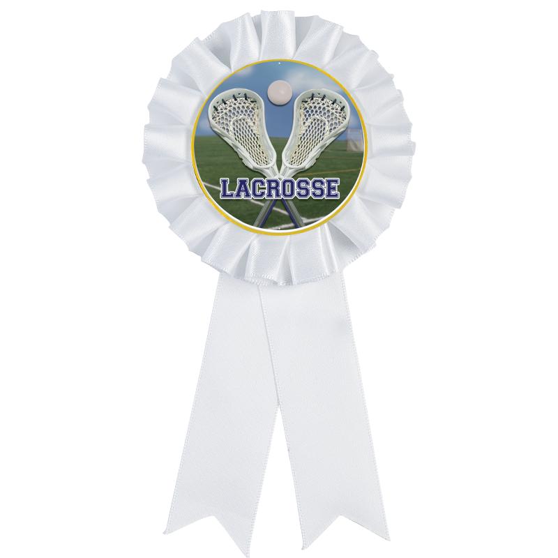 WHITE MYLAR ROSETTES