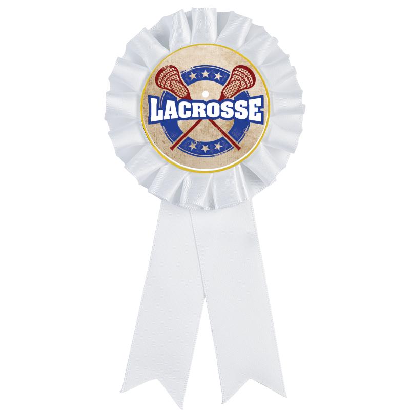 WHITE MYLAR ROSETTES