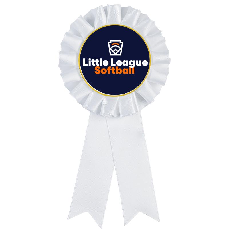 WHITE MYLAR ROSETTES