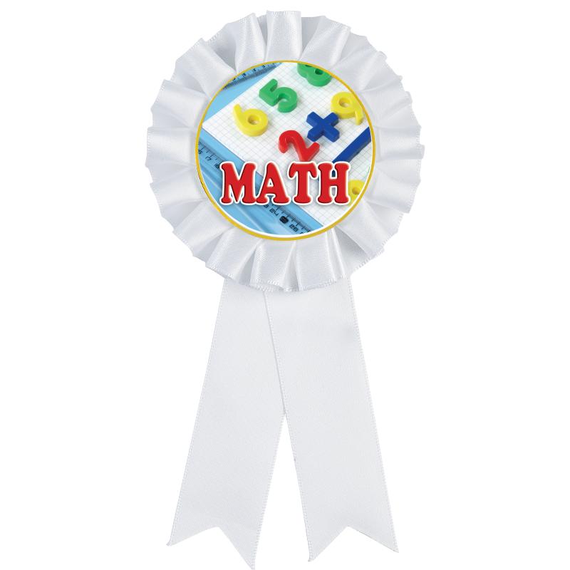 WHITE MYLAR ROSETTES