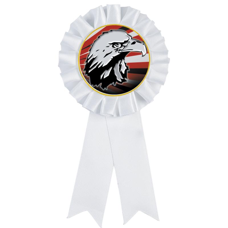 WHITE MYLAR ROSETTES