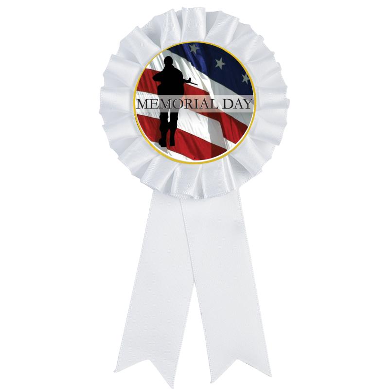 WHITE MYLAR ROSETTES