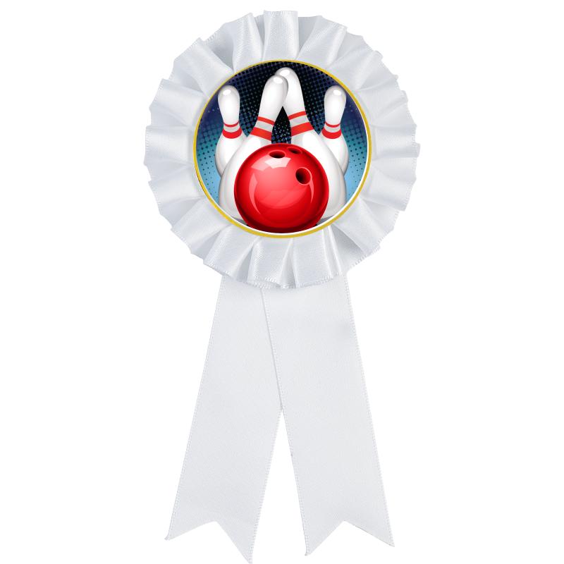 WHITE MYLAR ROSETTES