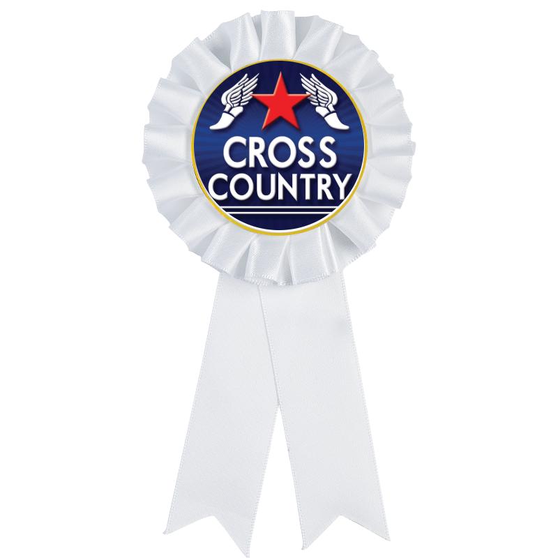 WHITE MYLAR ROSETTES