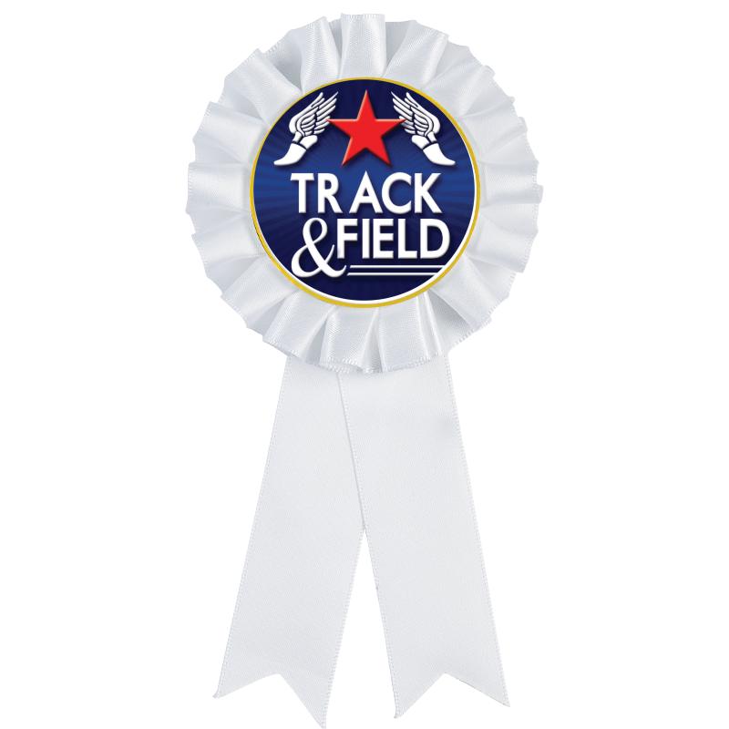 WHITE MYLAR ROSETTES