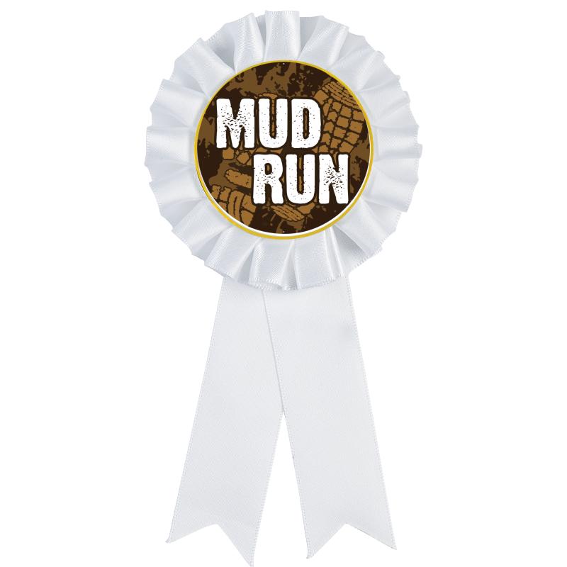 WHITE MYLAR ROSETTES