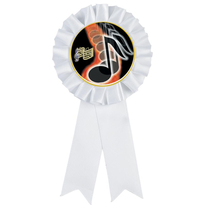 WHITE MYLAR ROSETTES