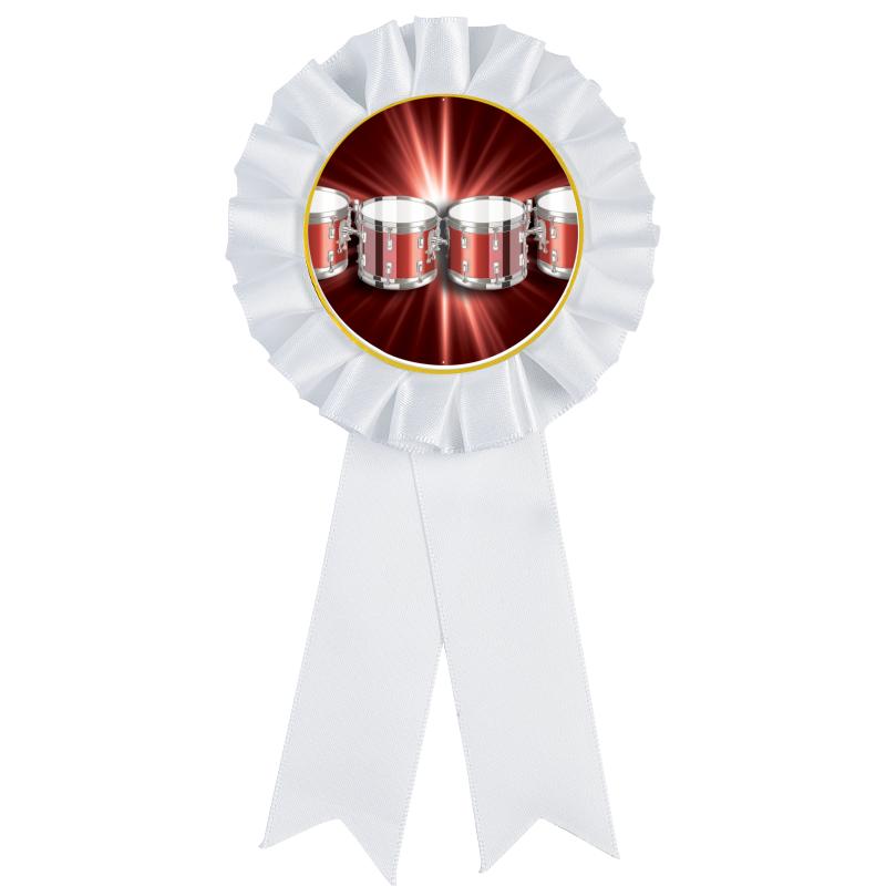 WHITE MYLAR ROSETTES