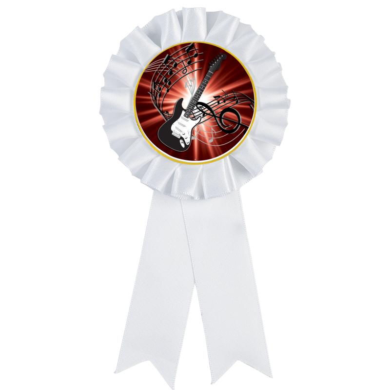 WHITE MYLAR ROSETTES