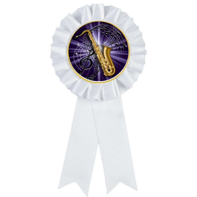 WHITE MYLAR ROSETTES