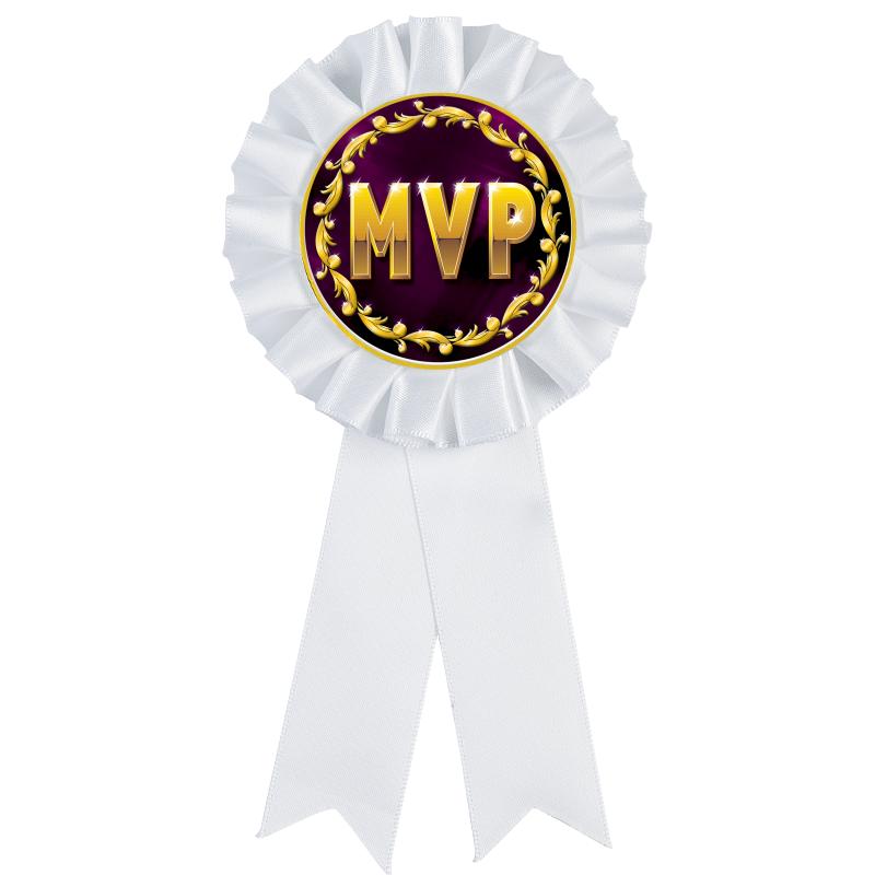 WHITE MYLAR ROSETTES