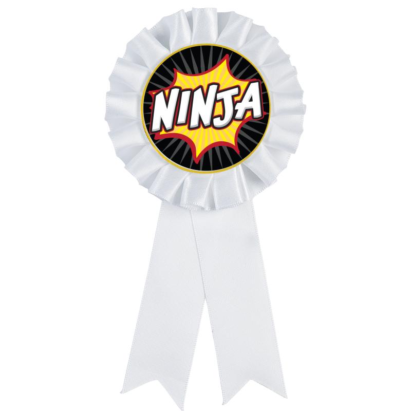 WHITE MYLAR ROSETTES