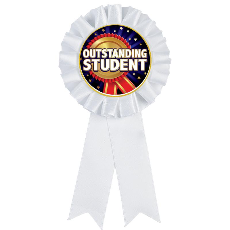 WHITE MYLAR ROSETTES