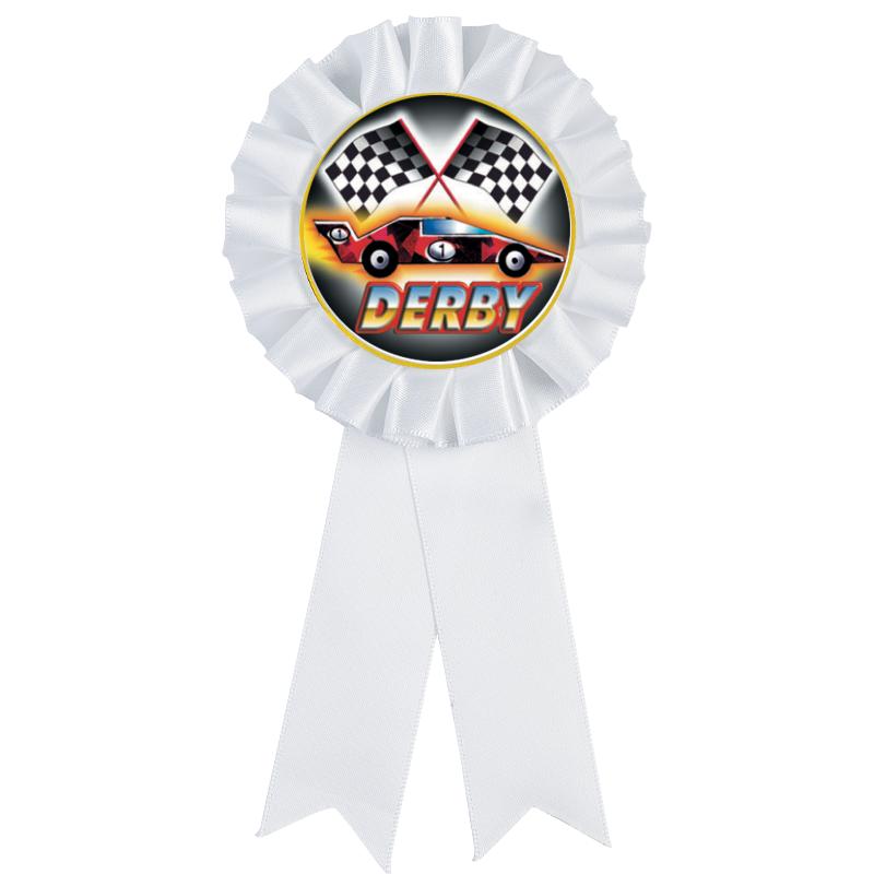 WHITE MYLAR ROSETTES