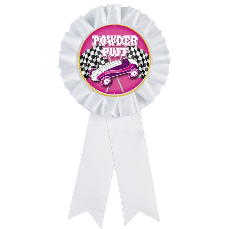 WHITE MYLAR ROSETTES