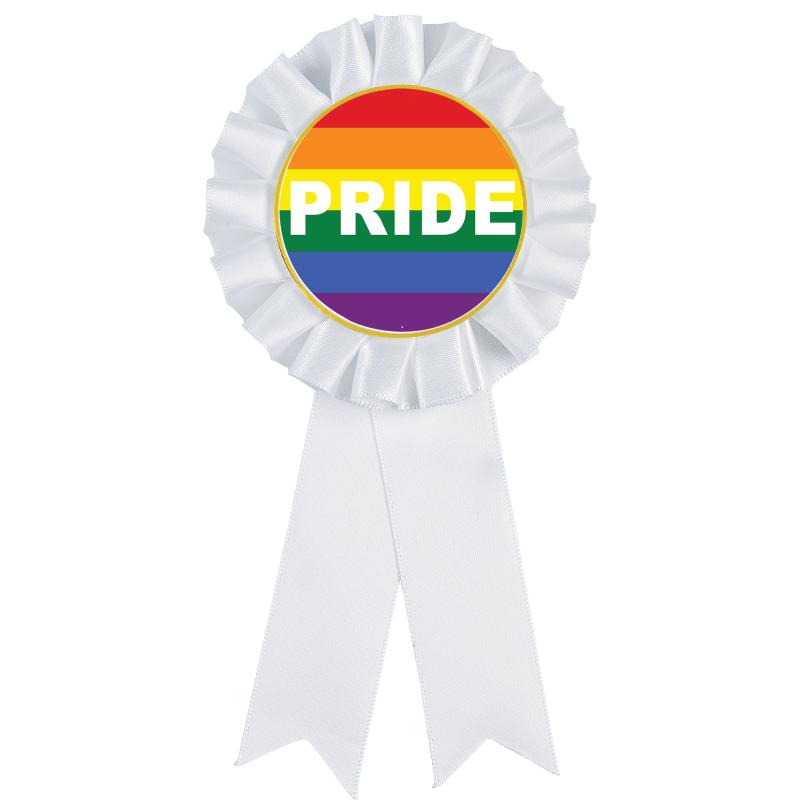 WHITE MYLAR ROSETTES