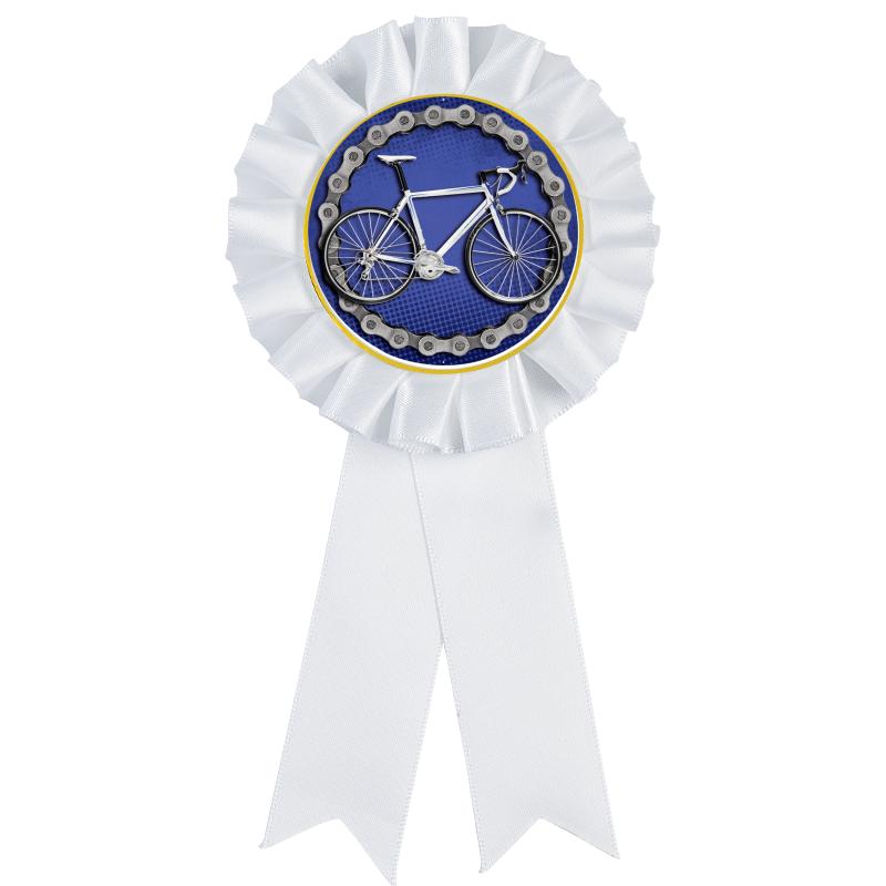 WHITE MYLAR ROSETTES