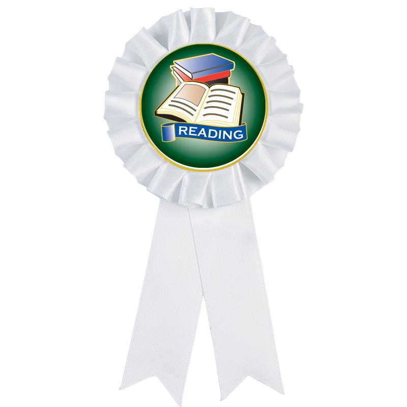 WHITE MYLAR ROSETTES