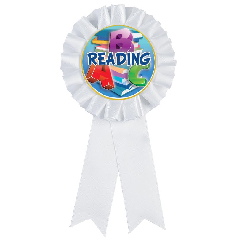 WHITE MYLAR ROSETTES